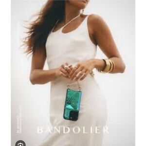 bandolier authentic Ariel holographic iridescent wristlet wallet case 15 pro max